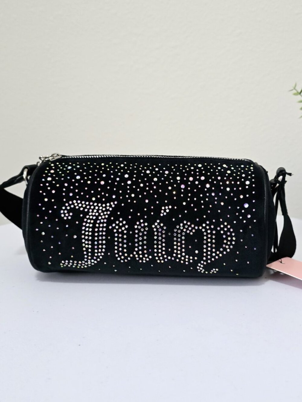 Juicy Couture Barrel Crossbody Bag Black Y2K NWT